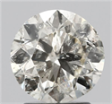Natural Diamond 2.00 Carats, Round with Very Good Cut, N Color, I1 Clarity and Certified by IGI