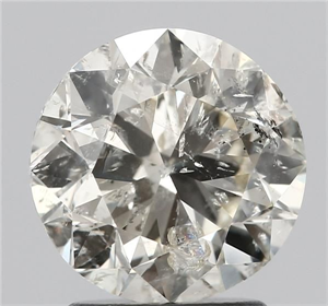Picture of Natural Diamond 2.00 Carats, Round with Very Good Cut, N Color, I1 Clarity and Certified by IGI