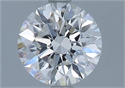 Natural Diamond 1.55 Carats, Round with Excellent Cut, G Color, VVS1 Clarity and Certified by GIA