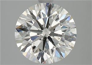 Picture of Natural Diamond 2.50 Carats, Round with Very Good Cut, J Color, SI2 Clarity and Certified by GIA