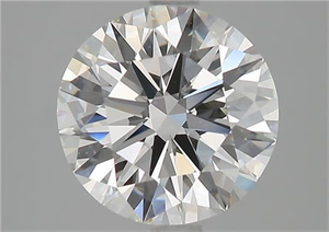 Picture of Natural Diamond 2.49 Carats, Round with Excellent Cut, G Color, IF Clarity and Certified by GIA