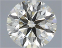 Natural Diamond 0.50 Carats, Round with Excellent Cut, J Color, VS1 Clarity and Certified by IGI