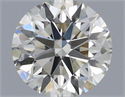 Natural Diamond 0.41 Carats, Round with Excellent Cut, J Color, VS1 Clarity and Certified by IGI