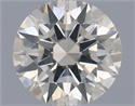 Natural Diamond 0.40 Carats, Round with Excellent Cut, J Color, SI1 Clarity and Certified by IGI