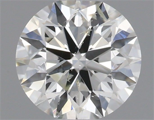Picture of Natural Diamond 0.41 Carats, Round with Excellent Cut, H Color, SI2 Clarity and Certified by IGI