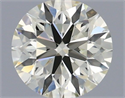 Natural Diamond 0.43 Carats, Round with Excellent Cut, K Color, VS2 Clarity and Certified by IGI