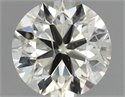 Natural Diamond 0.70 Carats, Round with Very Good Cut, K Color, SI2 Clarity and Certified by IGI