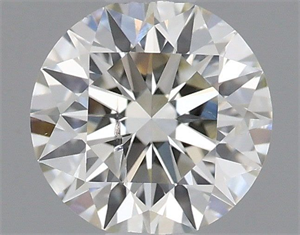 Picture of Natural Diamond 0.50 Carats, Round with Excellent Cut, I Color, SI2 Clarity and Certified by IGI