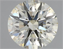 Natural Diamond 0.70 Carats, Round with Excellent Cut, L Color, SI1 Clarity and Certified by IGI