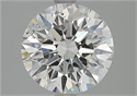 Natural Diamond 2.20 Carats, Round with Excellent Cut, F Color, SI1 Clarity and Certified by GIA