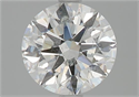 Natural Diamond 2.01 Carats, Round with Excellent Cut, H Color, SI2 Clarity and Certified by GIA