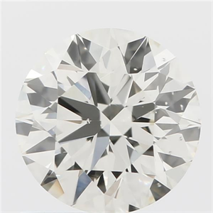 Picture of Natural Diamond 0.72 Carats, Round with Excellent Cut, K Color, VS2 Clarity and Certified by IGI