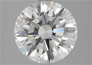 Picture of Natural Diamond 2.07 Carats, Round with Excellent Cut, H Color, VS2 Clarity and Certified by GIA