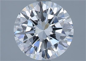 Picture of Natural Diamond 2.04 Carats, Round with Very Good Cut, E Color, VVS1 Clarity and Certified by GIA