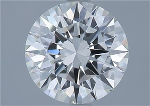 Picture of Natural Diamond 2.02 Carats, Round with Excellent Cut, I Color, IF Clarity and Certified by GIA