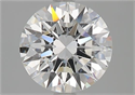 Natural Diamond 2.01 Carats, Round with Excellent Cut, E Color, VS1 Clarity and Certified by GIA