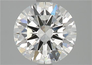 Picture of Natural Diamond 2.01 Carats, Round with Excellent Cut, I Color, VS2 Clarity and Certified by GIA