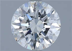 Picture of Natural Diamond 2.01 Carats, Round with Excellent Cut, I Color, VS1 Clarity and Certified by GIA