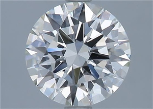 Picture of Natural Diamond 1.82 Carats, Round with Excellent Cut, I Color, VVS2 Clarity and Certified by GIA