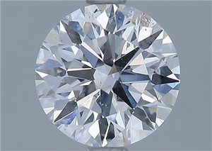 Picture of Natural Diamond 1.51 Carats, Round with Excellent Cut, D Color, SI1 Clarity and Certified by GIA