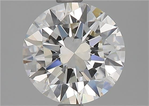 Picture of Natural Diamond 1.80 Carats, Round with Excellent Cut, I Color, VVS1 Clarity and Certified by GIA
