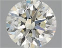 Natural Diamond 1.50 Carats, Round with Very Good Cut, N Color, SI1 Clarity and Certified by GIA