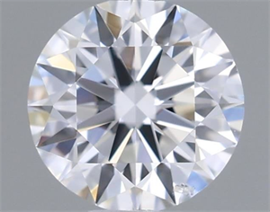 Picture of Natural Diamond 0.46 Carats, Round with Excellent Cut, D Color, SI1 Clarity and Certified by GIA