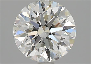 Picture of Natural Diamond 1.71 Carats, Round with Excellent Cut, I Color, VS1 Clarity and Certified by GIA