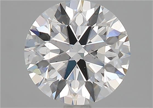 Picture of Natural Diamond 1.70 Carats, Round with Excellent Cut, F Color, SI1 Clarity and Certified by GIA
