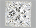 Natural Diamond 1.51 Carats, Princess with  Cut, H Color, VVS1 Clarity and Certified by IGI