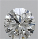 Natural Diamond 0.70 Carats, Round with Excellent Cut, J Color, VVS2 Clarity and Certified by GIA