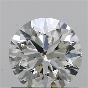 Picture of Natural Diamond 0.70 Carats, Round with Excellent Cut, J Color, VVS2 Clarity and Certified by GIA