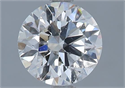 Natural Diamond 1.61 Carats, Round with Excellent Cut, I Color, SI2 Clarity and Certified by GIA