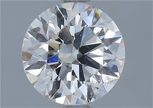 Picture of Natural Diamond 1.61 Carats, Round with Excellent Cut, I Color, SI2 Clarity and Certified by GIA