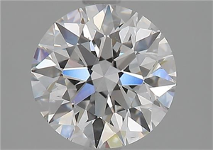 Picture of Natural Diamond 1.62 Carats, Round with Excellent Cut, D Color, VS2 Clarity and Certified by GIA