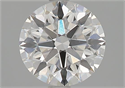 Natural Diamond 1.60 Carats, Round with Excellent Cut, H Color, VVS2 Clarity and Certified by GIA