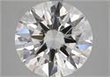Natural Diamond 4.19 Carats, Round with Excellent Cut, E Color, VS2 Clarity and Certified by GIA