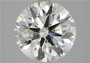 Picture of Natural Diamond 3.08 Carats, Round with Excellent Cut, I Color, VVS1 Clarity and Certified by GIA