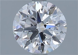 Picture of Natural Diamond 1.51 Carats, Round with Very Good Cut, E Color, VS2 Clarity and Certified by GIA