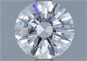 Natural Diamond 1.01 Carats, Round with Excellent Cut, F Color, I1 Clarity and Certified by GIA