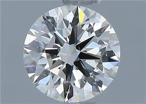 Picture of Natural Diamond 0.77 Carats, Round with Excellent Cut, J Color, VS1 Clarity and Certified by GIA
