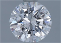 Natural Diamond 0.75 Carats, Round with Very Good Cut, D Color, I1 Clarity and Certified by GIA