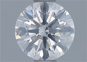 Picture of Natural Diamond 0.58 Carats, Round with Excellent Cut, G Color, I1 Clarity and Certified by GIA