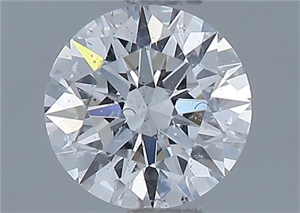 Foto Diamante Natural 0.58 quilates, Redondo , Color E, claridad SI2 y certificado GIA de