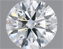 Natural Diamond 0.40 Carats, Round with Excellent Cut, H Color, SI2 Clarity and Certified by GIA