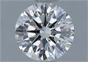 Natural Diamond 0.44 Carats, Round with Very Good Cut, H Color, VVS2 Clarity and Certified by GIA