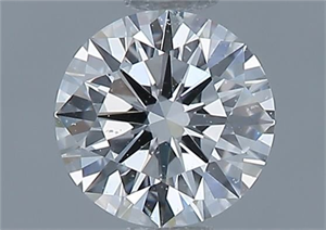 Picture of Natural Diamond 0.44 Carats, Round with Very Good Cut, H Color, VVS2 Clarity and Certified by GIA