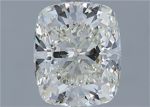 Foto Diamante Natural 1.51 quilates, Del cojín , Color K, claridad VVS2 y certificado GIA de