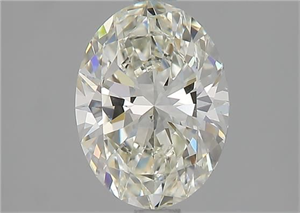 Picture of Natural Diamond 1.51 Carats, Oval with  Cut, J Color, VS2 Clarity and Certified by GIA
