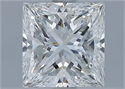 Natural Diamond 1.63 Carats, Princess with  Cut, I Color, VS2 Clarity and Certified by GIA